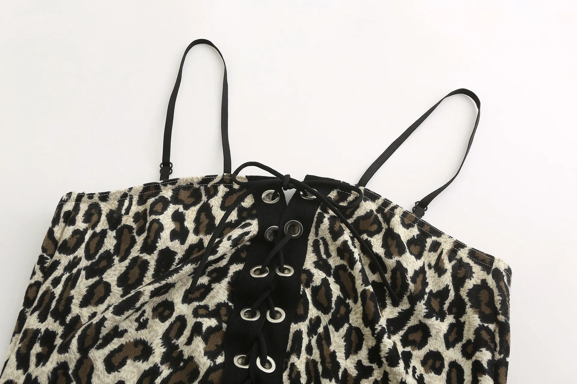S-xl плюс размер спагетти ремень глубокий халат с v-образным вырезом горячие сексуальные леопардовые кружева повязки один кусок тела костюм