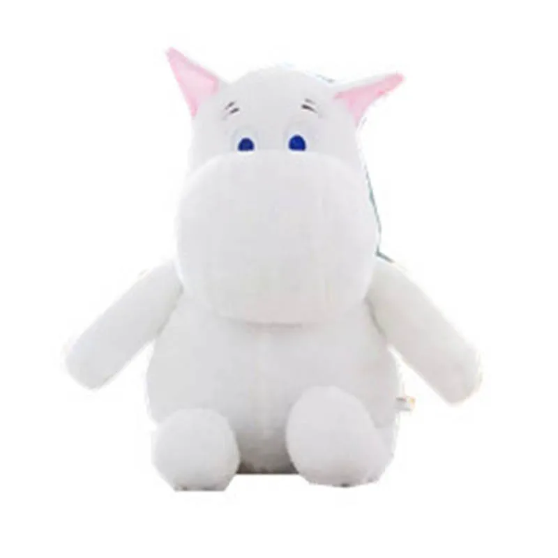 10-100 см Бегемот Moomin животное рисунок мультфильм Плюшевый фильм и ТВ плюшевая кукла PP мультфильм наполнитель белый милый мягкий подарок для детей