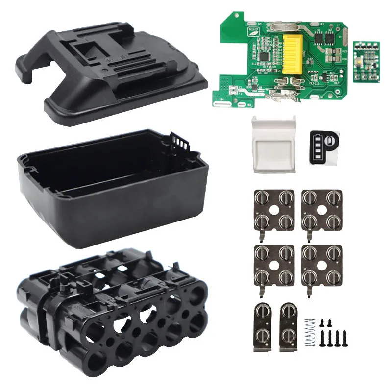 Caja de batería de iones de litio BL1830, protección de carga, caja de placa circuito, PCB, para Makita 3.0Ah, 6.0Ah, de LED, BL1860, BMS|Accesorios para herramientas eléctricas| -