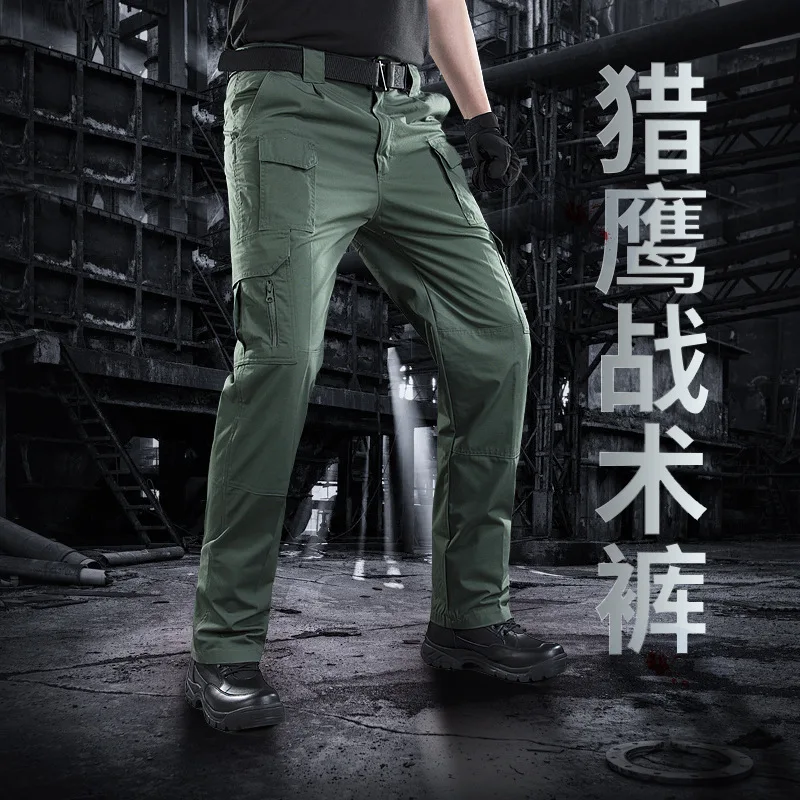 

Jungle Base Falcon Tactical Pants Army Fans Slim Fit Multi-pockets Single Pants Outdoor Charge Pants City Secret Service Pants