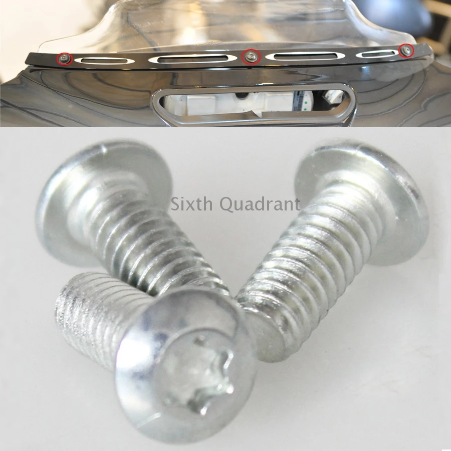 

3Pcs Chrome Motorcycle Windshield Bolts for Harley Electra Glide Touring Models 1996-2013 Motorbike Accessories Drop Shipping