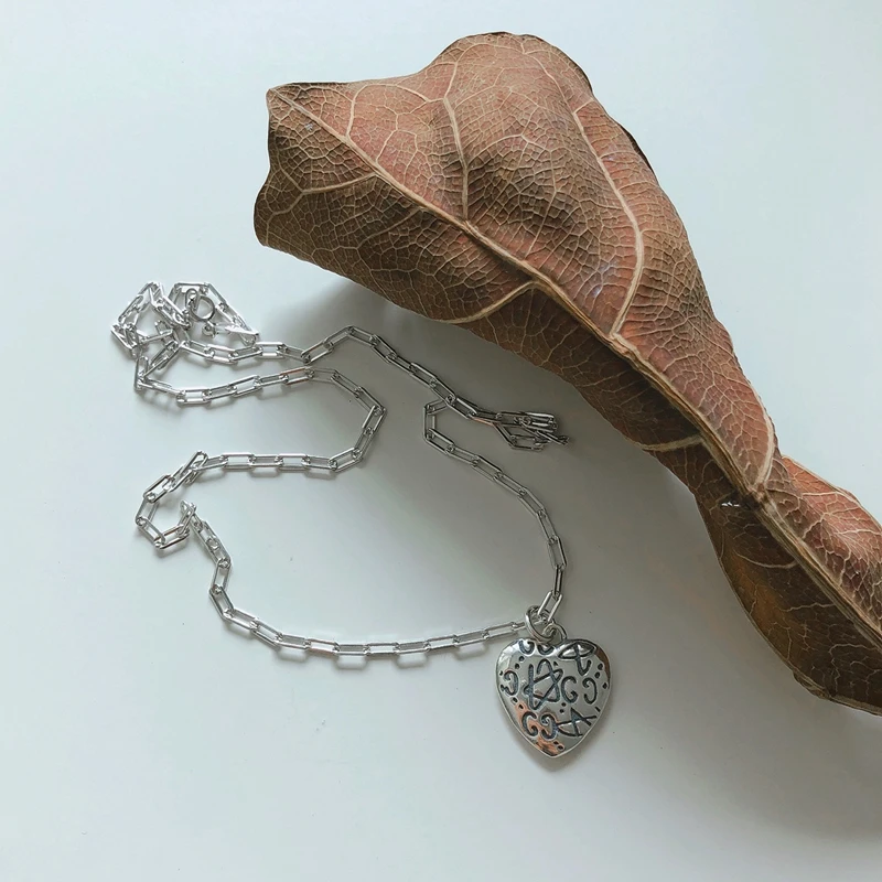 Louleur 925 пробы, серебряное ожерелье с подвеской в виде сердца, минималистичный дизайн, звезда, любовь, цепочка, ожерелье для женщин, 925 серебряное ювелирное изделие, подарки