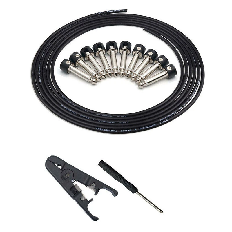 Solderless Connectors Design Guitar Cable Diy Pedal Patch Kit | Спорт и развлечения