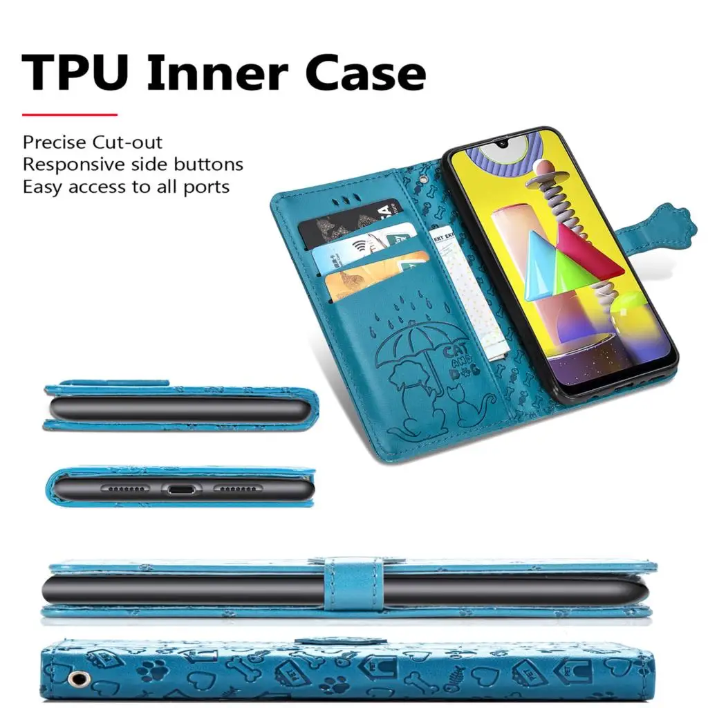 P40 Pro Чехол книжка с мультяшным рисунком для Huawei чехлы цветочным принтом etui Csse|liquid