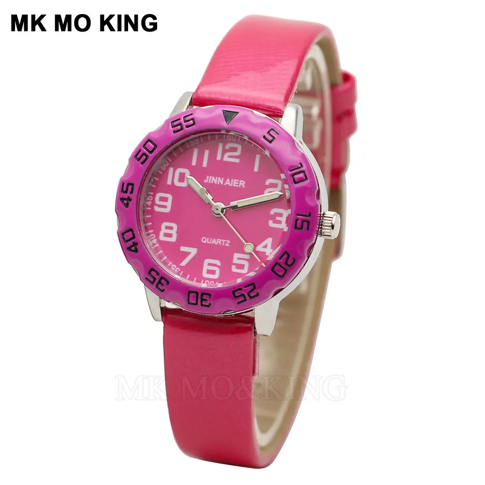 

2020 Hot Color Dial Child Watch Fashion Brand Boy Girl Quartz Clock Casual Leather Student Kid Christmas Party Gift Relogio