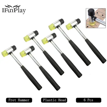 

6pcs Electric Guitar Bass Fingerboard Repair Tool Rubber Fret Hammer Wire Replacement Tools for Guitar Luthier Wholesale