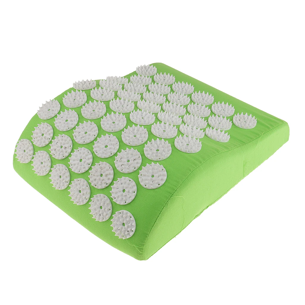 Neck Pillow Cushion Acupressure Massage Pillow Mat Cushion for Neck Shoulder Head Stress Tension Relaxing Home Yoga Use