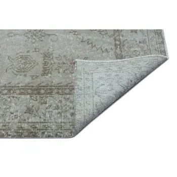 

Gray Floral Type Rug, Anatolian Design Carpet 1524
