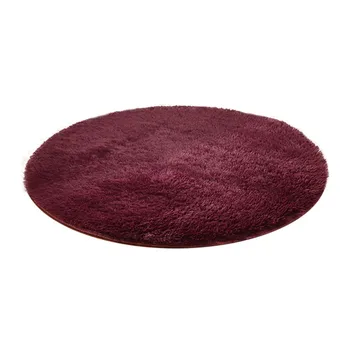

Bedroom anti-slip mat home decoration round carpet bathroom bedroom yoga plush round anti-slip mat 40*40