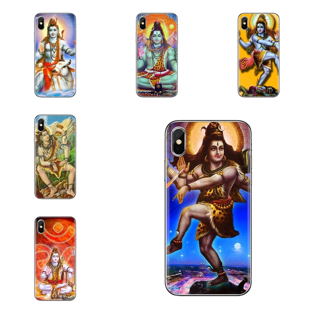For iPod Touch Apple iPhone 11 Pro 4 4S 5 5S SE 5C 6 6S 7 8 X XR XS Plus Max TPU Shell Covers India hindu god shiva Riding Nandi |