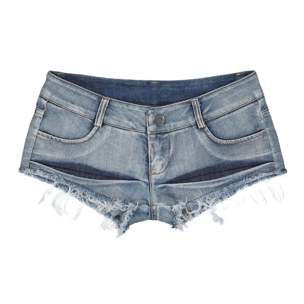 Pantalones cortos vaqueros de corte mujer, de cintura baja, Estilo Vintage, Micro Mini, FX3|hot short|sexy jeans shortsjeans shorts - AliExpress