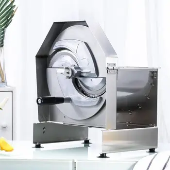 

Manual Lemon Fruit Slicing Machine Multifunctional Vegetable Cutter Machine Adjustable 1-10mm Thickness Fruit Slicer Machine