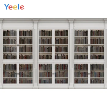 

Yeele Room Decoration Bookcase Bookshelf White Door Photography Backdrops Personalized Photographic Background For Photo Studio