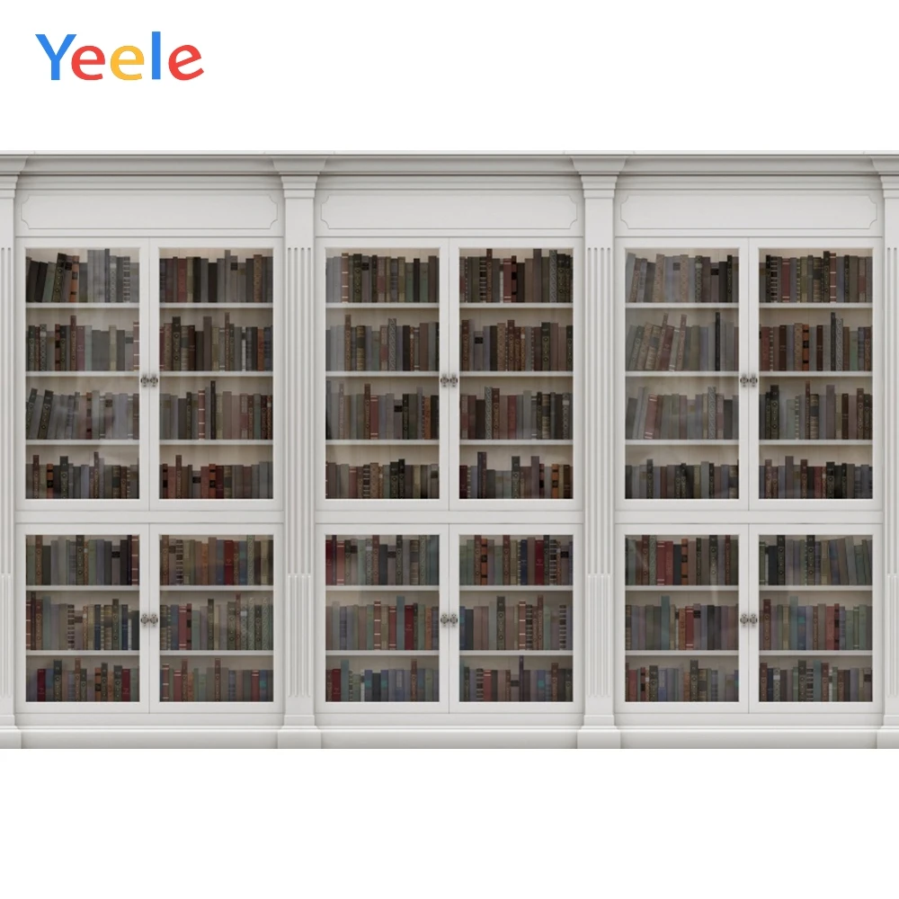 Yeele украшение комнаты книжный шкаф книжная полка белая дверь фотографии фоны