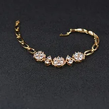 Не выцветает, элегантное ювелирное изделие, опт, браслет для женщин, браслеты, femme, циркониевая цепочка, золотой, рождественский подарок,, 1pz