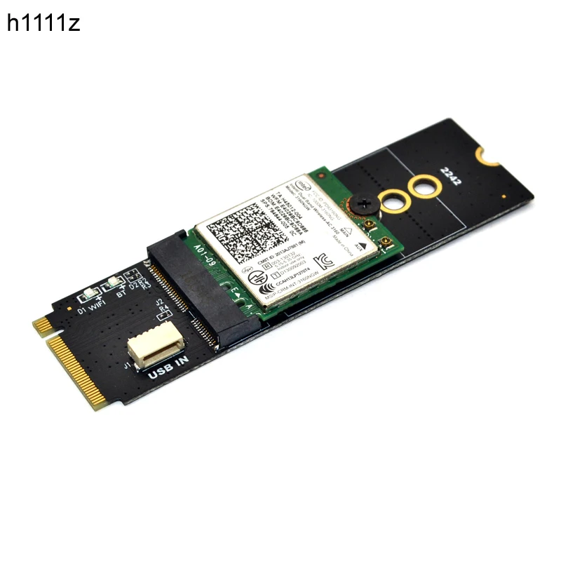 M 2 wifi adapter m 2 m key to a e key slot wifi bluetooth network card