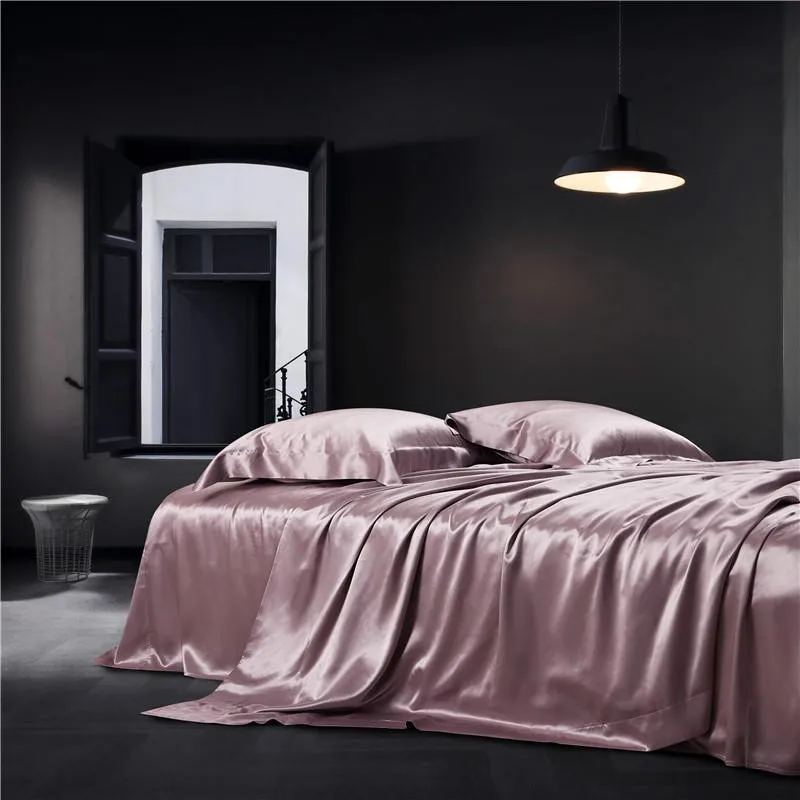 100% Top Grade Mulberry Silk Duvet Cover,Both Sides 25 Momme Nature Silk with Zipper Comfy Soft,1pc Duvet Cover 2pc Pillowcases 3