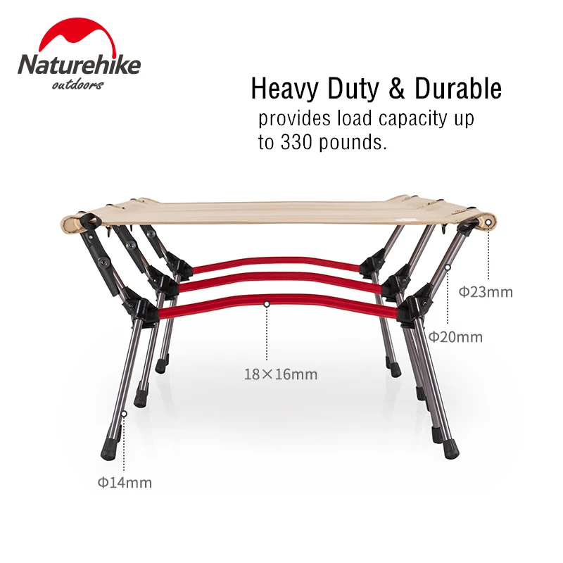 Comprar Naturehike ultraligero compacto de alta resistencia portátil plegable Camping cuna plegable Camping cama de viaje Backpacking cuna para dormir