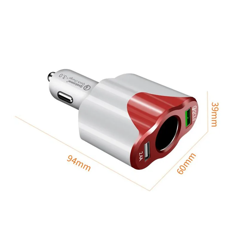 Универсальное многофункциональное зарядное устройство USB 12 В/24 В с двумя портами