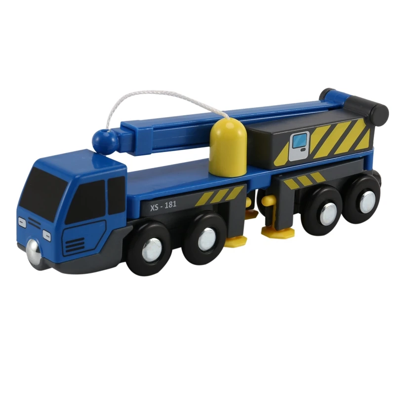 Multifunctional Train Toy Set Accessories Mini Crane Truck Vheicles Kids Compatible With Wooden Tracks Railway | Игрушки и хобби