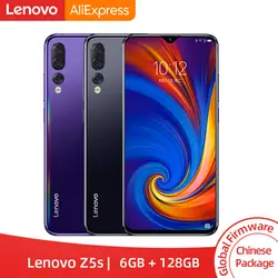 Глобальный Встроенная память lenovo Z5s Snapdragon 710 6 ГБ 128 Восьмиядерный мобильный телефон Face ID 6,3 дюймов Android P тройной задний Камера смартфон