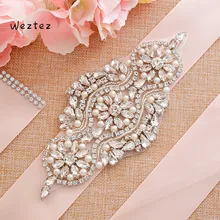 Ручная вышивка стразами Хрустальный пояс горный хрусталь свадебный пояс Свадебный Хрустальный пояс для свадьбы вечернее платье J208S