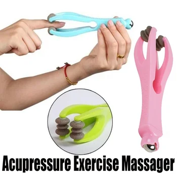

New 2 in 1 Finger and Wrist Acupressure Exercise Massager with Finger Joint Magnetic Roller Ball