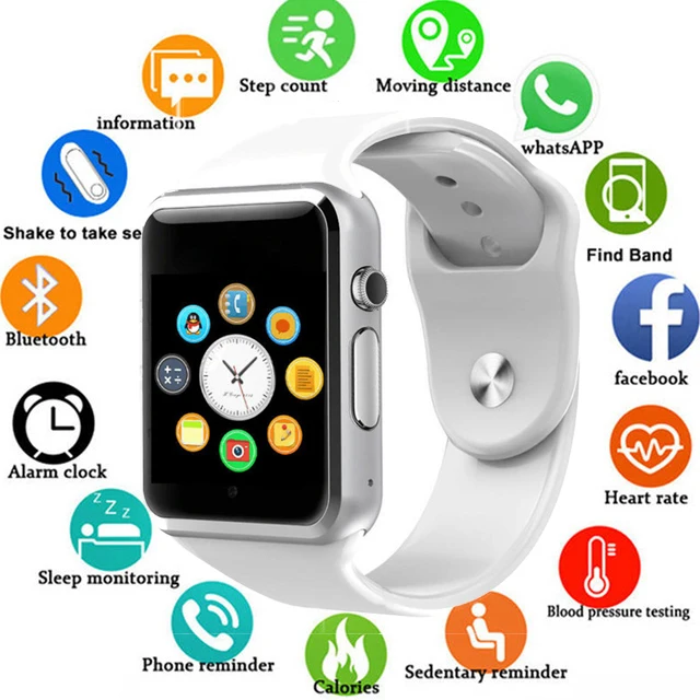 

2019 New Smart Watch Clock Sync Notifier Support SIM TF Card Connectivity Apple iphone Android Phone Women Men Smartwatch GT08