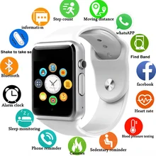 2019 New Smart Watch Clock Sync Notifier Support SIM TF Card Connectivity Apple iphone Android Phone Women Men Smartwatch GT08