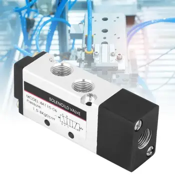 

Pipe Ball Valve 4A110-06 Air Pneumatic Control Solenoid Valve 2 Position 5 Way PT1/8 Manual Flush Valve