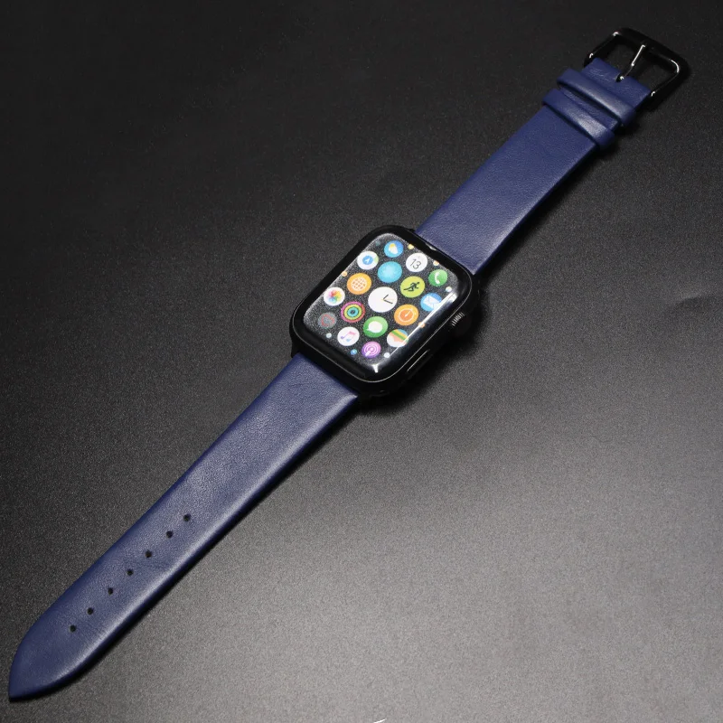 Ремешок из натуральной кожи для Apple Watch Series 5 4 38 мм 40 44 мм|Ремешки часов| |