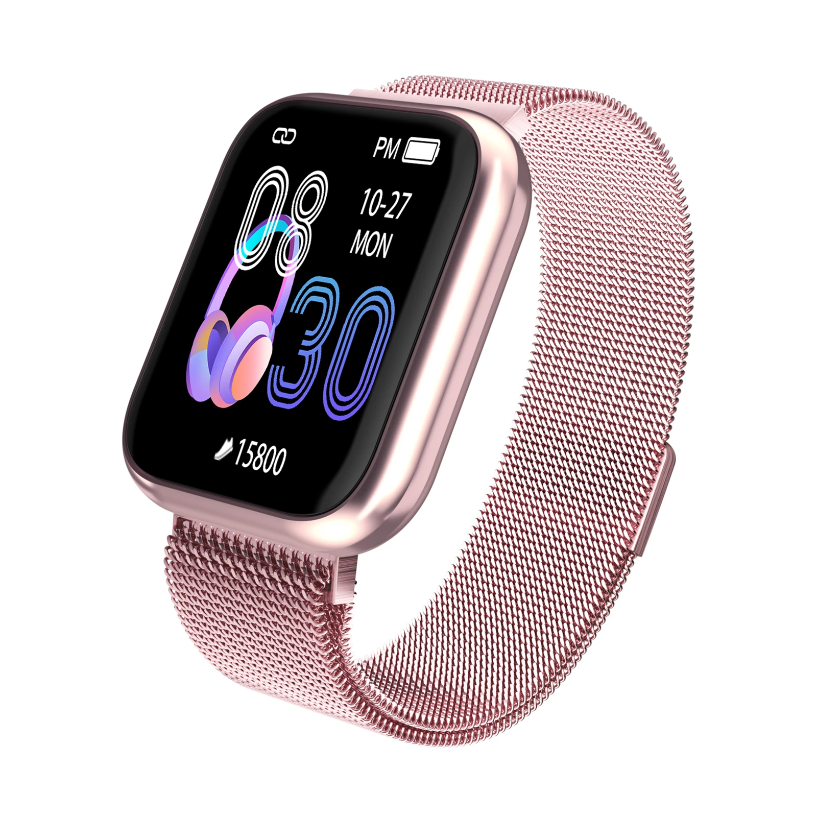 Bingofit Women Smart Watch Waterproof Heart Rate Blood Pressure Monitoring Pedometer Calories Health Bracelet Men Smartwatch