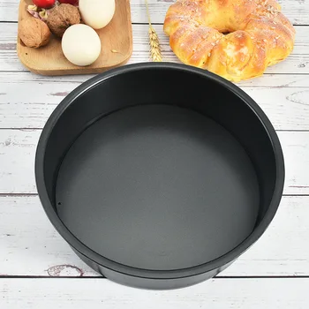 

Hot Selling Household Kitchen Carbon Steel 8-Inch Circle Live Bottom Cake Mold Non-stick Carbon Steel Baking Mould