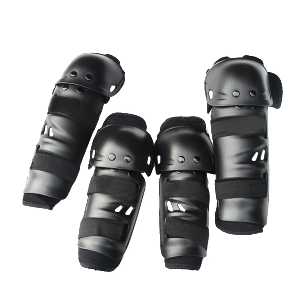1 Set Motorcycle Knee Shin Pads Protector Elbow Protective Gear Guard