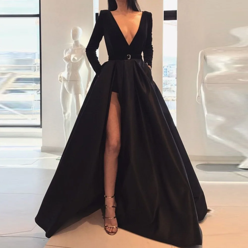 Long_Sleeves_V_Neck_Black_Prom_Dress_with_High_Slit_Black_Long_Sleeves_V_Neck_Formal_Graduation_Evening_Dresses_1024x1024
