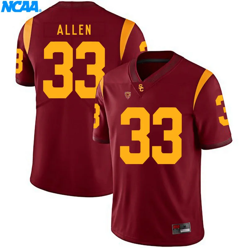 Новое поступление, высокое качество, Leonard Williams#94, Маркус Аллен#33, Молодежная Футболка для колледжа, трикотажные изделия, S-XXXL