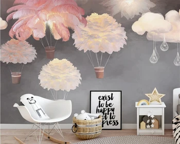 

beibehang Custom Nordic TV background children's room girl boy interior mural bedroom wallpaper wall papers home decor