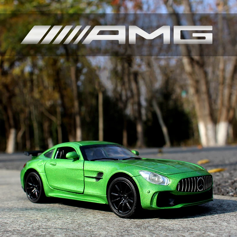 AMG GT R модель автомобилей металлический сплав оттягивающий назад автомобиль