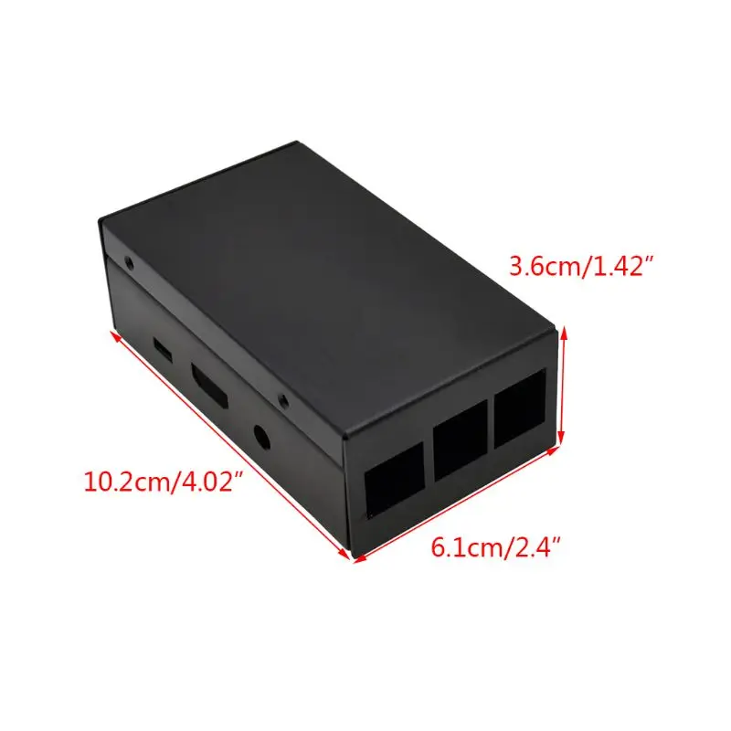 Алюминиевый чехол металлический корпус для Raspberry Pi Модель 3B/3B+/2B/2B+ комплект