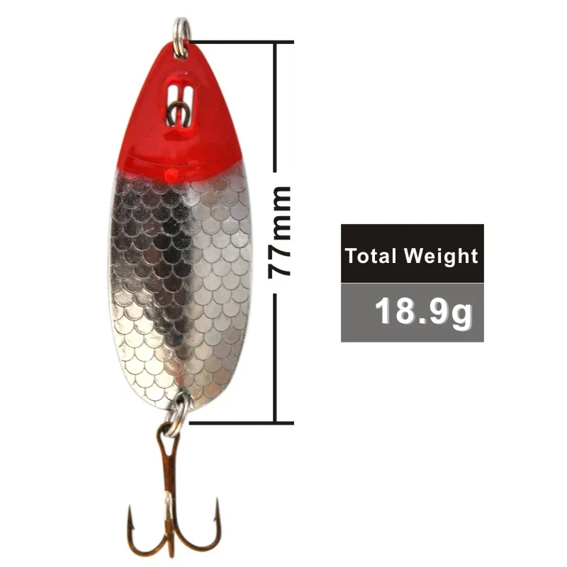 OLOEY 9g 13g 16g Sea Fishing Spoon Lure Parts Set Spoon Bait Metal Sequins  Spoons Sets Artificial Hard Trout Treble Tackle