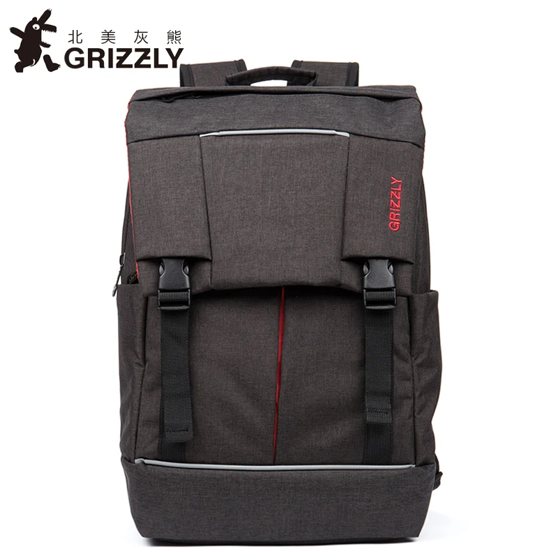 GRIZZLY мужской рюкзак повседневный Mochila для подростков мальчиков школьные сумки многофункциональные водонепроницаемые дорожные сумки большой емкости - Цвет: RU-810-1-3