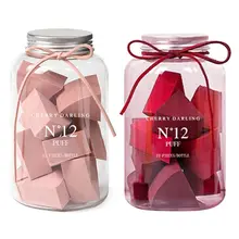 12pcs/bottle Cosmetic Puff Powder Puff Smooth Women's Makeup Foundation Sponge Beauty to Make Up Tools Accessories