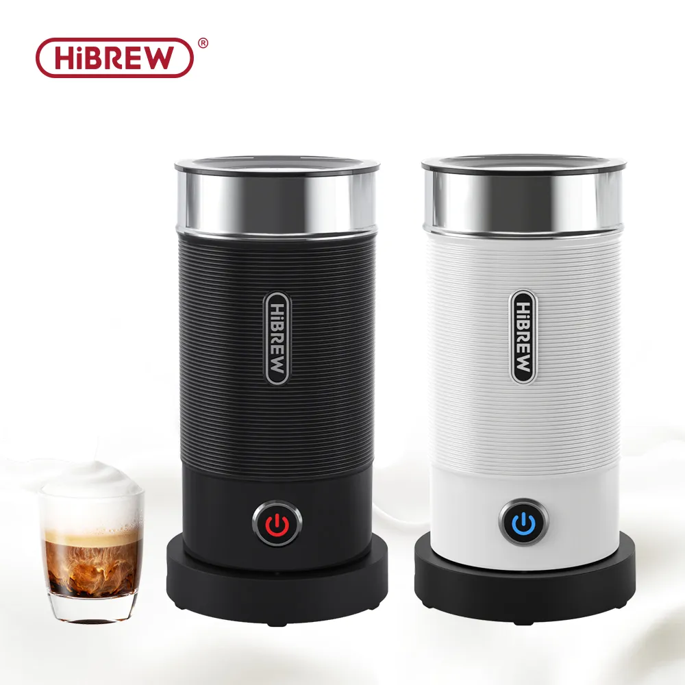 HiBREW Milk Frother Frothing Foamer Chocolate Mixer Cold Hot Latte Cappuccino fully automatic Milk Warmer Cool Touch M1A