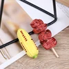 1pc Mini Pretend Play Food Toy Simulation BBQ Miniature For Doll House Kitchen Decoration Crafts Toys For Children 5