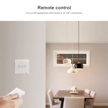 

SONOFF RM433 Remote Controller For SONOFF BASICRF/BASICRFR3/Slampher/iFan03 D1/4CHProR2/TX series 2019 Wall Mount Smart Home