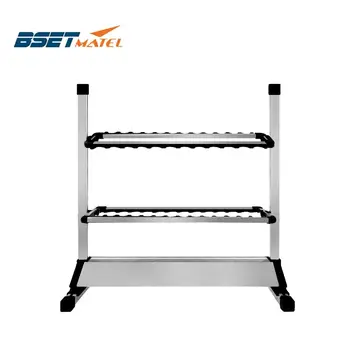 

Aluminum Alloy Fishing Rod Rack Holder Stand Tackle for Fishing Rod Set Capacity 24pcs All types of fishing rod