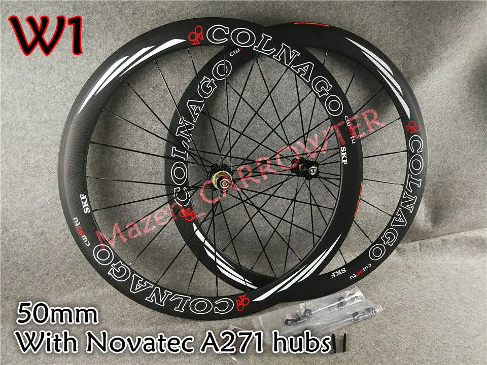 Excellent Fluorescent Yellow Colnago CONCEPT carbon road frames+Handlebar+Saddle+bottle cages 50mm carbon wheels Novatec A271 hubs 2