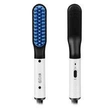 Выпрямитель для бороды для мужчин многоцелевой волос Расческа для локонов объем до волос показать кепки электрическое отопление расческа