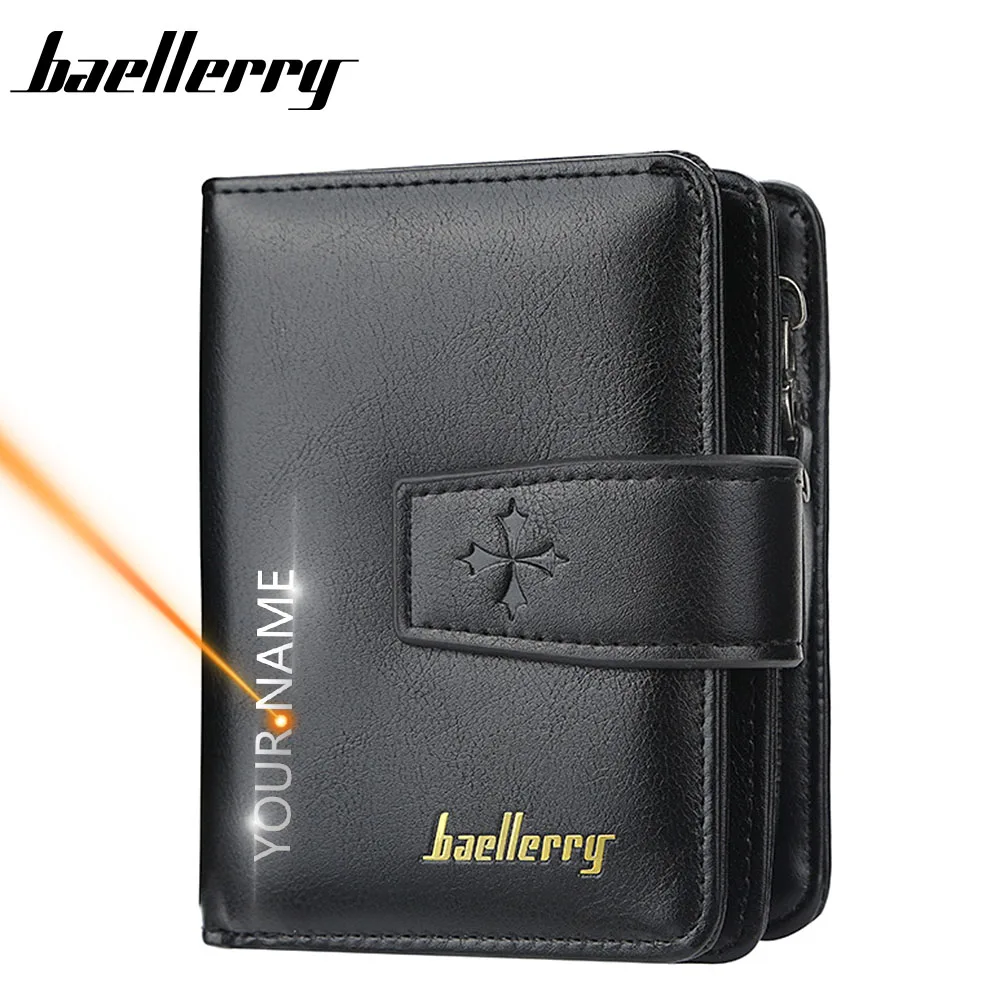 Cut Rate Male Purse Card-Holder Engraving Men Wallets Carteria High-Quality Zipper Free-Name New BEpdM7Gwm