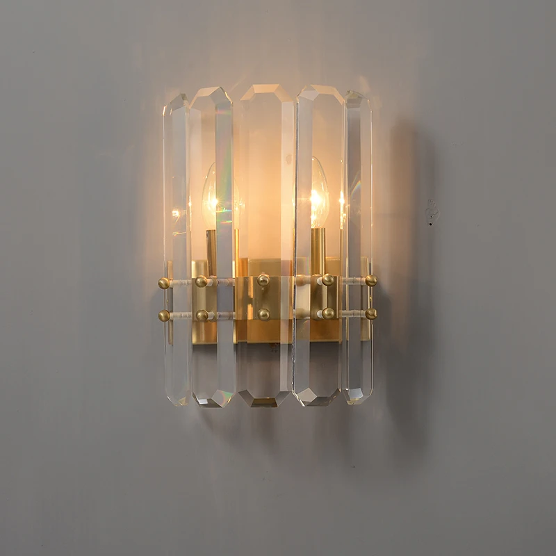 Скандинавский K9 кристалл E14 Led Спальня Крытый декоративный настенный светильник